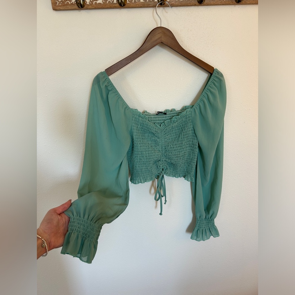 ***SOLD*** Smocked Cropped Top